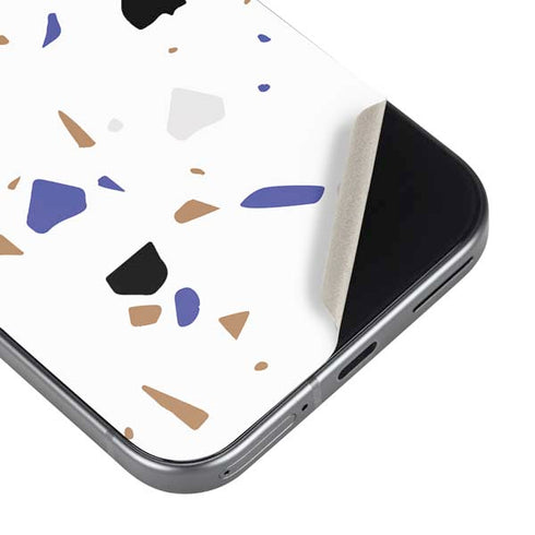 White Terrazzo Pixel 9 Pro XL Skin